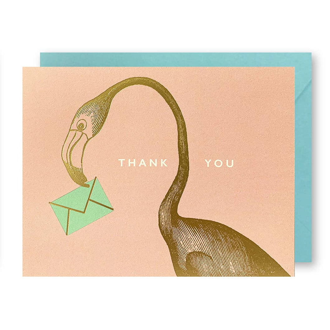 Flamingo  Thank You Card